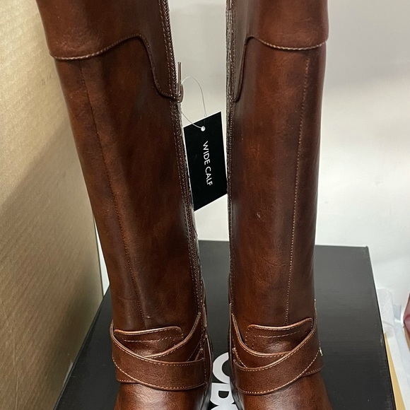 G by Guess Women's Shoes Haydin Leather Almond Toe Knee High Fashion Boots Brown - Picture 6 of 16